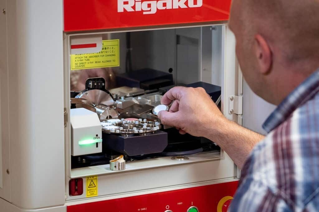Röntgen XRD Analyse - Kristallstruktur ASO Physik