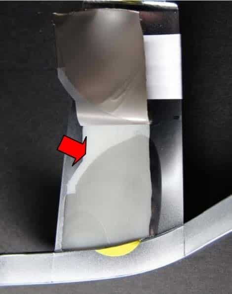 Abb. 2: Geöffnete Blase